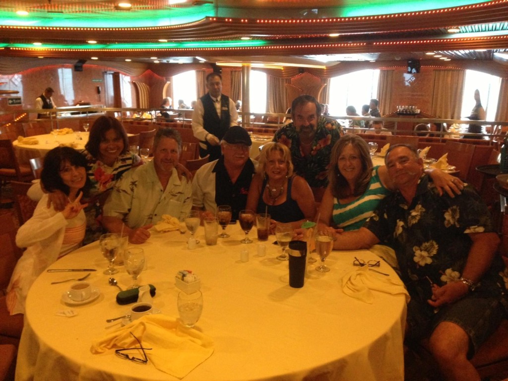 Early Dining on the Carnival Inspiration. Our table buddies. 